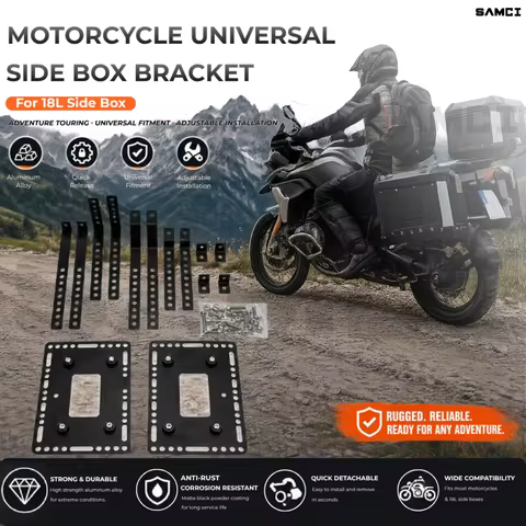 18L Side Box Bracket Universal Luggage Rack Quick Detachable Carrier Motorcycles Accessories For Yam