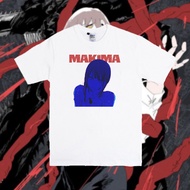 oversize T-shirt Anime Chainsaw Man Makima Print For Men S-5XL