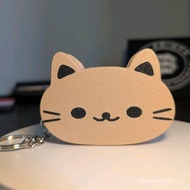 Cat shaped cookie ice cream clicky keychain