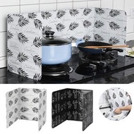 白色 廚房防油板 可折疊鋁箔 耐高溫炒菜擋油板 隔熱防油煙 擋油板 防汙板 廚房擋板