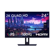 24" IPS Gaming and Office Monitor, 100Hz QHD (2560-1440p) Computer Monitor, 1ms 2K PC Monitor, 99% s