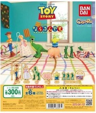 #63323 經典絕版中古扭蛋 反斗奇兵 玩具總動員Bandai Toy Story 扭蛋 全6款 三眼仔 胡迪 寶貝 泡泡龍 火腿 士兵