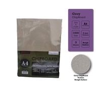 Masterprint Grey Loose Leaf Chipboard A4 700 (5's) / 1000 Gsm (3's) Modelling Card Board Kad Tebal 纸