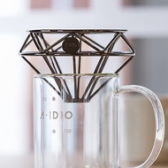 A-IDIO鑽石咖啡濾杯(附絨布袋)-曜石黑