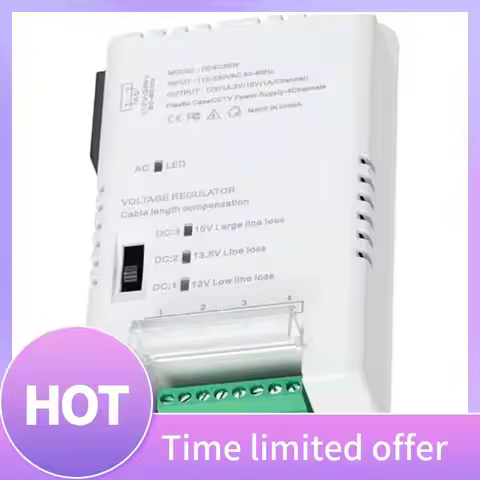 ABFN-CCTV Camera Power Supply Distribution Power Supply 90V-264VAC Input To 12V-13.8-15VDC Output