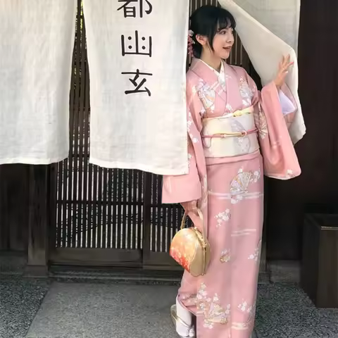 Kimonos Woman Japanese Kimono Cardigan Cosplay Shirt Blouse Japanese Yukata Female Summer Beach Phot