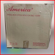 ◺ ۞ America Panel Box TQC 2 Pole 4 6 8 10 Branches for Bolt On Breakers Electrical Panel Board Meta