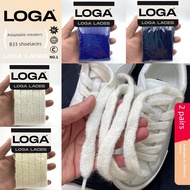 LOGA Original Authentic Suitable for Dior B33 Sneakers Wool Shoelaces Wide Shoelaces Dark Blue Men W