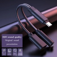 2-in-1 Type-C to 3.5mm headphone audio adapter Type C to 3.5mm jack is compatible with devices such 