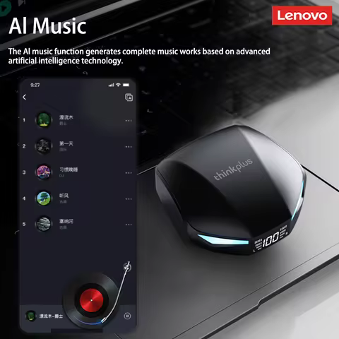 Original Lenovo XT53 AI TWS Bluetooth 5.4 Earphones AI Music Image Creation Headphones AI Chat With 