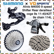 Shimano Groupset 9 speed MTB Alivio M4000 shifter 9 speed RD Bike Cassette cogs 9 speed Groupset