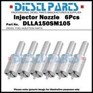 6x Diesel Fuel Injector Nozzle Tips DLLA150SM105 105025-1050 for Hino 700 Profia / Engine F17D F17DT