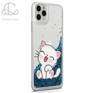 WG2 CASE WATER GLITTER CAT CAT OPPO A11K A12 A15 A15S A18 A3 4G A3 5G A3X A38 A57 4G 2022 A60 A77 A7