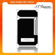 Bật Lửa Hộp Quẹt Dupont D125T Họa Tiế Nền Đen Cạnh Viền Bạc Vô Cùng Độc Đáo Khắc Chữ
