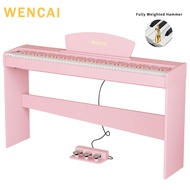WENCAI 88 Key Digital Piano Keyboard Action Full-size Digital Pianos for Beginners Adults Wooden Up