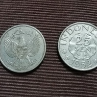 uang logam 25 sen tahun 1952