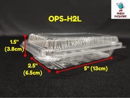 BENXON OPS H2L Bekas Kuih Container Disposable Plastic Clear Bakery Container (Self Lock) (50pcs+-)