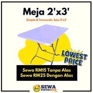 (SEWA MEJA) Meja Makan Meja Kahwin Table Murah  2 Kaki x 3 Kaki Simple