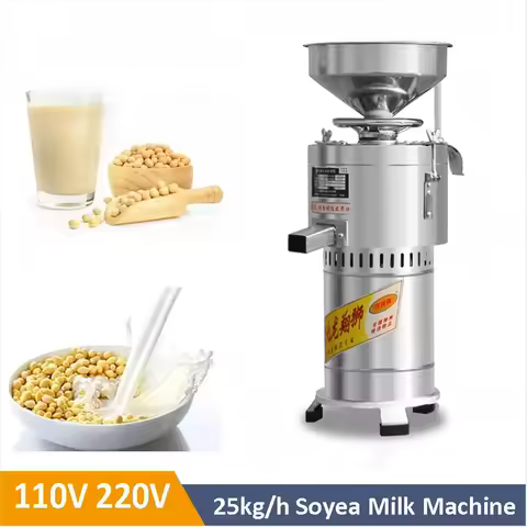 110V\220V Automatic Soybean Milk Tofu Maker Machine Slag Separating Commercial Ilter-free Grinder So