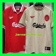 96 97 Liverpool Retro Jersey 1996-1997 Liverpool Home Away Football Jersey Retro Soccer Jersey t shirt S M L XL XXL