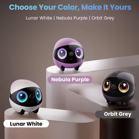 Enabot EBO AIR 2 PLUS Intelligent Pet Companion Robot, 3k Camera, Video Call And AI Artificial Intel