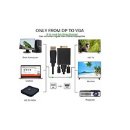 HEATZ ZT72 DP/DISPLAY Cable Port To VGA Connector DP-VGA Converter -CETROPART