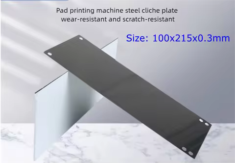 100x215mm Pad Print Cliche Make Customization Thin Metal Plate 0.3mm Thickness Logo Engraving