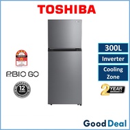 Toshiba GR-RT310WE-PMY 300L Inverter 4 Star Refrigerator Fridge Peti Sejuk