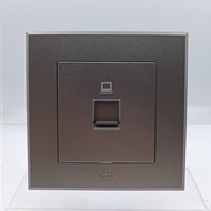 SIMON E3 GREY OUTLET DATA CAT 6 RJ 45