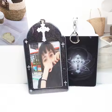 Three Inch Card Sleeve Love Card Sleeve Small Card Storage Book Printed Card Sleeve Key Chain Pendan