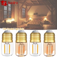 LUOLRV LED Light Bulb, Incandescent Warm White T28 Crystal Light Bulb,  2200K E26 E27 Candle Light B