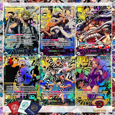 ONE PIECE Cards Gear 5 Luffy/Sanji/Kaido/Brook/Bonney Collection Custom Anime High Quality Hobby Col