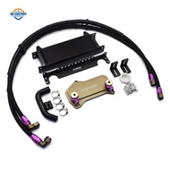 Aluminum Oil Radiator Cooler Kit For VW Audi DSG 7 Speed DQ350 DQ380 DQ381 Gearbox Cooler Kit With H