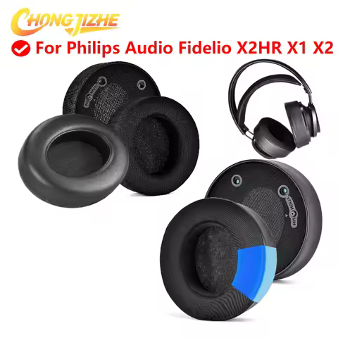 Replacement Ear Pad for Philips Audio Fidelio X2HR X1 X2 Headphones Mesh / Ice gel / Leather Earpads