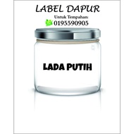 STICKER LABEL DAPUR (57PCS)