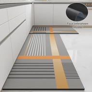 VIKAMA Scandinavian Style Kitchen Floor Mats Long Rugs Entrance Door Mats Modern Bathroom Rugs Washa