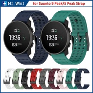 22mm Porous Silicone Strap for Suunto 9 Peak Pro Soft Wristband Replacement Strap for Suunto Vertical 5 Peak