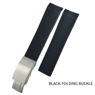 ZFEIO สายนาฬิกายาง19มม. 20มม. 21มม. สายซิลิโคนคุณภาพสูงสำหรับ Longines Hydroconquest L3 781 782 VHP 