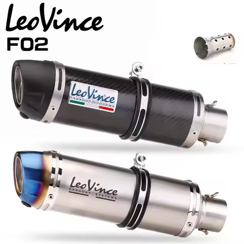 51mm Motorcycle Exhaust Muffler Pipe LeoVince Escape Moto With DB Killer for Z1000 Z900 GSR600 FZ6N
