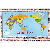 World Map / Malaysia Map / Sabah / Sarawak Poster