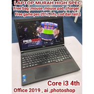 LAPTOP MURAH HIGHSPEC,GAMING,FUJITSU CORE I3 /LIKE NEW