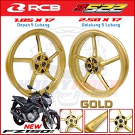 SPORT RIM RCB RACING BOY YAMAHA FZ150i SP522 GOLD AND BLACK WITH BEARING READY STOCK
