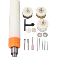 Vingvo Kit Alat Putar Tanpa Kabel, Alat Putar Mini Portabel dengan Bor Penggiling dan Set Sikat, 3 G