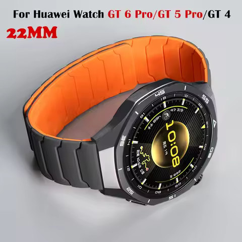 22mm Magnetic Silicone Strap For Huawei Watch GT 6 Pro GT6 GT5 GT4 GT3 GT2 Sport Bracelet For Huawei