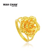 WAH CHAN 916 Gold Ring - Flower Design