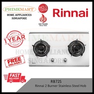 Rinnai RB72S 2 Burner Stainless Steel Hob * 1 YEAR LOCAL WARRANTY * INSTALLATION AVAILABLE
