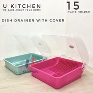 Dish Storage Rack / Dish Drainer / Rak Pinggan Mangkuk Bertutup 6877