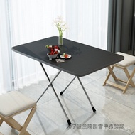 Outdoor Small Apartment Small Table Household Simple Dining Table Square Table Eating Folding Table 