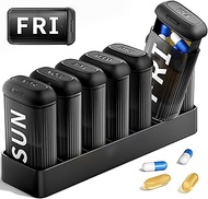 Betife Weekly Pill Organizer 2 Times a Day, Am Pm Pill Organizer 7 Day, Cute Daily Travel Pill Case,