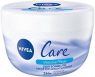 NIVEA Care Cream, Fast Absorbing Cream for Face and Body, Moisturising Nivea Cream for a Delicate an